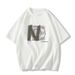 Women's White Short Sleeved T-Shirt Loose Fitting round Neck Spring Summer New Style Lazy Versatile Trendy Top_ecoleips.com