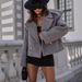 retro style short trench coat for petite women double breasted design lapel belt epaulettes workwear theme_ecoleips.com