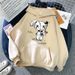 New Fleece-lined Hooded Sweatshirt For Women, Spring And Autumn New Style, Large Size, Loose Fit, Long_ecoleips.com