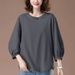 This Spring And Summer, This Stylish, Ageless, Versatile T-Shirt With Hong Kong-Inspired Lantern Sleeves And Short Sleev_ecoleips.com
