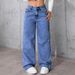 Women's High-Waisted Plus Size Jeans Sweet And Spicy Style Loose Casual Long Pants Best Selling_ecoleips.com