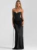 Mozision Off-shoulder Backless Sexy Maxi Dress Women Gown Elegant Patchwork Strapless Sleeveless Bodycon Club Party Long Dress_ecoleips.com