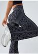 K Micro Flared Yoga Pants For Women, High Waisted And Hip Lifting Sports Wide Leg Pants, Leopard Print Fitness Yoga Flared Pants_ecoleips.com