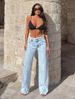 K Design Sense: Niche Fringed Denim Jeans For Women, High Waisted And Slimming, Loose Fitting Pants, Wide Leg Pants, Floor Length Pants_ecoleips.com