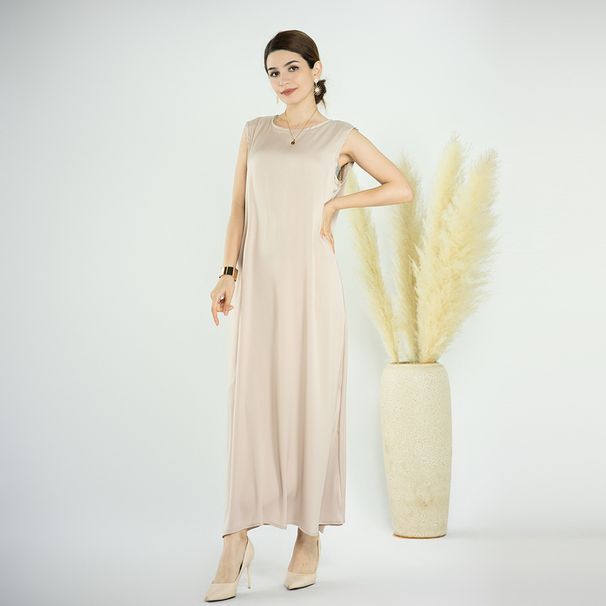 Modest Abaya Dress Women's Plus Size Solid Color Bottoming Dress Fashion England Style Regular Thickness Spring/Autumn Summer_ecoleips.com