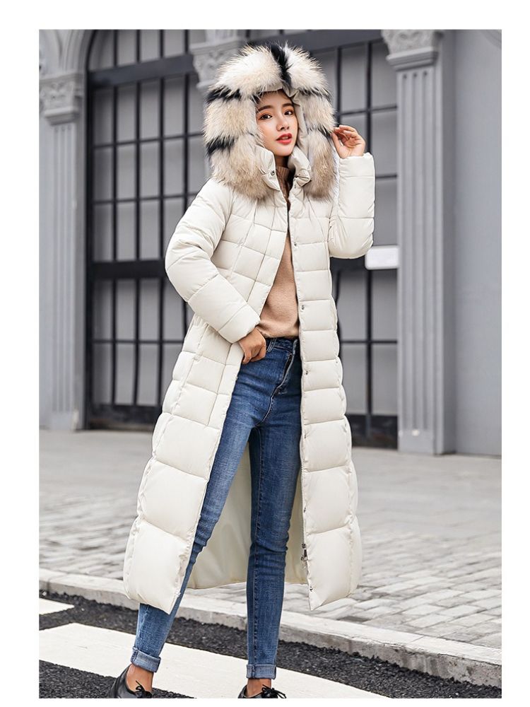 K Women's Cotton Coat; New Style, Knee-length, Fashionable, Slim-fit, Thickened Overcoat. No Bags Or Other Accessories._ecoleips.com