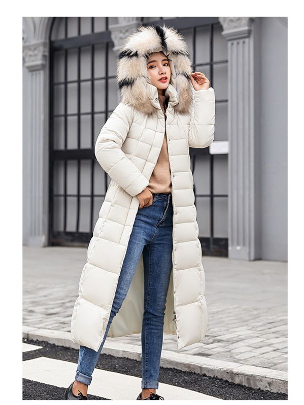 K Women's Cotton Coat; New Style, Knee-length, Fashionable, Slim-fit, Thickened Overcoat. No Bags Or Other Accessories._ecoleips.com