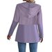 Aria Basics 2025 Women's Autumn Winter Solid Color Wave Stitching Casual Loose Hooded Jacket_ecoleips.com