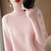 Aria Basics Aria Basics Women's Layer Turtleneck Autumn And Winter High Collar Raglan Thick Knit Sweater, Women's Base Top_ecoleips.com