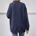 Women's Casual Loose Crew Neck Pocket Sweatshirt_ecoleips.com