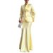 Elegant Long Sleeved Suit Set For Women Loose Fitting Long Skirt Sophisticated Clothing From Platforms_ecoleips.com