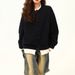 girl American Retro Two-Piece Knitted Sweater For Women, New Autumn And Winter Melad High-End Lazy Loose Top Trend_ecoleips.com