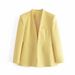 Cross-border Wholesale European And American Women's New Solid Color Blazer Jacket For Autumn A8GS66075A British Style_ecoleips.com