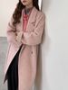Luxury Double-Faced Alpaca Wool Coat – Oversized Korean Style Trench (Extended & Petite Sizes, Grey/Beige/Charcoal)_ecoleips.com