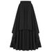 Women's European And American Style Irregular mid Length Skirt with Elastic Waist Trendy Costume for Halloween Hot Selling Foreign Trade_ecoleips.com