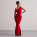 2025 Autumn European And American Style Trade Women's Sexy Off-Shoulder Slim Fit Bodycon Solid Color Dress_ecoleips.com