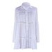 Women's Floral Lace Bell Sleeve Beach Cover-Up – Lightweight Sun Protection Shirt, Breezy Tunic, Swimwear Outerwear_ecoleips.com
