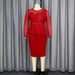 Women's Clothing Round Neck Long Sleeve Hip Skirt Temperament Beaded Party Banquet Dress_ecoleips.com