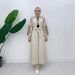 Women's Clothing Women's Embroidered Tassel Lantern Sleeve Cotton Linen Dress Southeast Asian Muslim Fashion_ecoleips.com