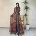 Women's Clothing Autumn Live Broadcast Coat Jacket Cape Printed Women's Arabic Robe_ecoleips.com