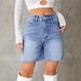 Women's High Waist Denim Shorts - Trendy Casual Stretch Jean Shorts With Comfortable Fit Denim Hot Pants For Women_ecoleips.com