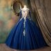 Women's Clothing Elegant Off-Shoulder Ball Gown For Vocal Performances & Hosting – 3D Floral A-Line Dress With Slimming Silhouette (XS-XXXL)_ecoleips.com