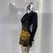 Luxury Women's Sexy Low Cut Sequined Pearl Dress Rhinestone Fashion Party Performance Suit Dress_ecoleips.com