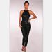 Fall New Sequins Glitter Slim Fit Sleeveless Backless Jumpsuit For Women - Black, Pink (S/M/L/XL)"_ecoleips.com