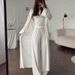 Summer & Autumn Women's 3-Piece Set – High Waist Loose Wide Leg Pants + Vest Top – Comfortable Office & Casual Outfit – Pastel Colors_ecoleips.com