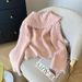 Elegant Knit Cardigan With Peter Pan Collar - Soft & Cozy Women's Sweater For Autumn/Winter, Loose Fit, Layering Essential_ecoleips.com