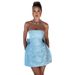 YJ24112 Women's Sexy Jacquard Tube Top Bowknot Mini Dress Fashion Style Temperament Summer New 2024_ecoleips.com