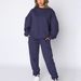 Aria Basics 2025 European American Spring And Autumn Solid Color Round Neck Pullover Pants Women's Fashion Casual Long Sleeve_ecoleips.com