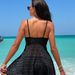 Women's Clothing Solid Color Split Swimsuit Female Hollow Conservative One Piece Skirt Bikini Swimsuit Female_ecoleips.com