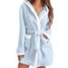 Aria Basics 2024 Cross-Border European And American Bestseller: Foreign Trade Autumn/Winter Color-Block Hooded Pajamas, Home_ecoleips.com