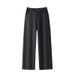 Women's Clothing Plus Size Wide Leg High Waist Denim Trousers For Women Spring And Autumn New Style Slightly Fat Mm Casual All Match_ecoleips.com