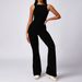Women's Clothing Women's Casual Flared Jumpsuit Style Peach Hip Lifting Sports Yoga Fitness Back Clothes For Formal & Casual For Women_ecoleips.com