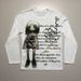Retro American Gothic Style Women's Top Trendy round Neck Long Sleeve Cross Border Patterned Printed Loose Fit Dark Color_ecoleips.com