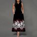 New Women's Clothing 2022 European And American Cross-Border Summer Printed V-Neck Sleeveless Long Dress_ecoleips.com