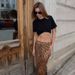 Verve Women's Fashion 2025 Summer New Sexy Leopard Print Chiffon Mermaid Floor-Length Midi Skirt_ecoleips.com