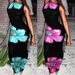 Women's Clothing Fashion Round Neck Women's Casual Long Sleeveless Digital Printed Dress_ecoleips.com