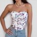 Diamond Patterned Fishbone Waist Corset European And American Style Tank Top Camisole, Cross Border Sexy Hot Girl Low Cut Backless Floral Bra_ecoleips.com
