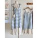 Summer New Plus-size Women's Gentle Style Pattern, Slimming Two-piece Design, Unique Design Long Dress With Straps_ecoleips.com