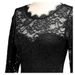 Women's Patchwork Chiffon Dress European Station round Neck Lace Long Evening Gown_ecoleips.com