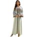 Women's Clothing Middle East Robe Clothing Arab Robe Embroidered Dress_ecoleips.com