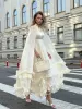 Solid White Ruffle Maxi Dress Women Fashion Lace Pleated Sleeveless Off-shoulder Long Dresses Lady 2025 Summer Holiday Robes New_ecoleips.com
