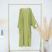 Modest Abaya Dress Women's Plus Size Bat Sleeve Cardigan Contrast Edge Robe Abaya Dubai Turkish Style Fashion England Style_ecoleips.com