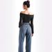 Women's Slim Fit Base Layer Top Long Sleeved Asymmetrical Neck Milk Silk T-Shirt Sexy Off-Shoulder_ecoleips.com