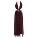 Women's Clothing Sexy Women's Halter Neck Deep V High Slit Slim Fit Dress Lace Long Sleeve For Formal & Casual For Women_ecoleips.com