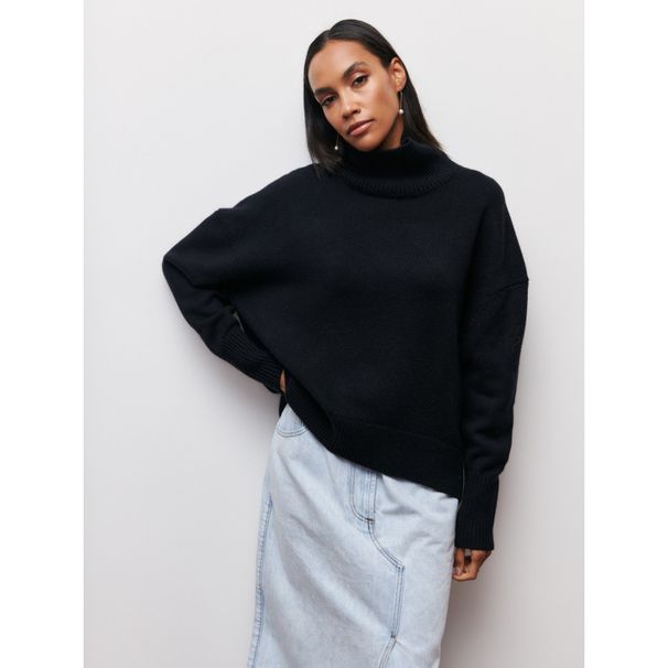 Women's Autumn/Winter High-Neck Sweaters, Loose-Fitting Fashion Tops For Wholesale_ecoleips.com