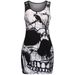 European And American Cross-border Summer New Women's Clothing, Round-neck Skull Print Tank Top, Sleeveless Slim-fit_ecoleips.com